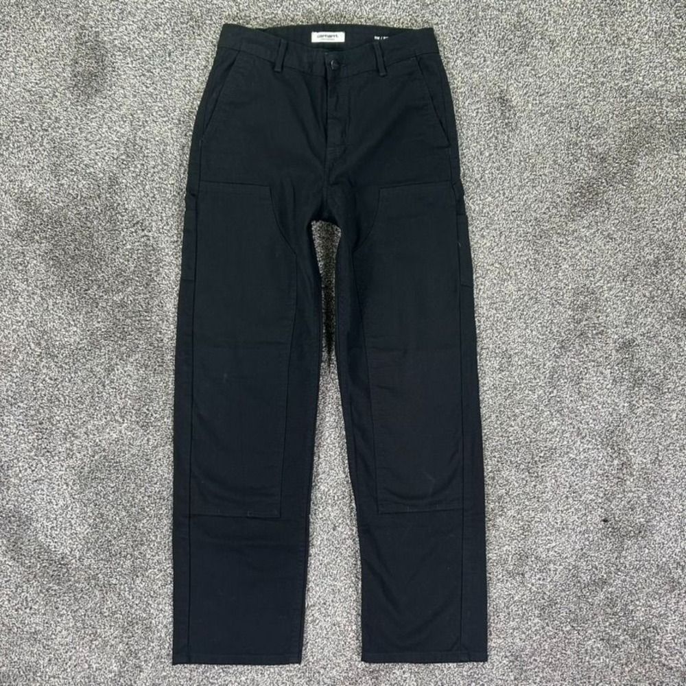 Carhartt WIP Relaxed Straight Double‎ Knee Pants Mens 25 Black Durable Workwear